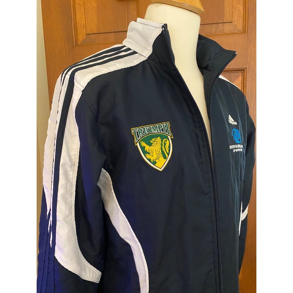 Adidas Track Jacket Mens‎ Small Fitted Full Zip Triumph Atlanta Boys Girls Club